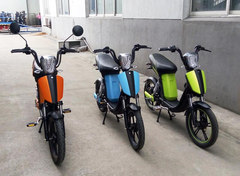 Electric Bike Modern Knight 2016, electric bike SY-LXQS(HK)_orange_light blue_light green
