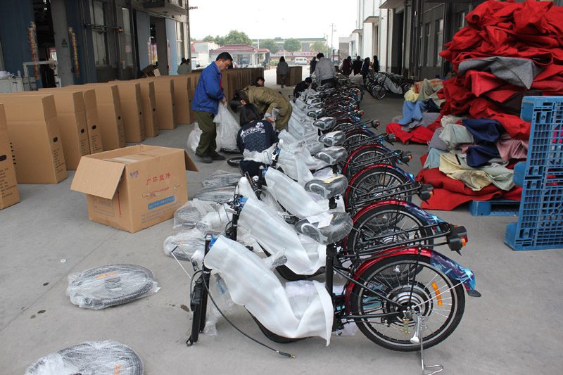 SUNWING_SHENYUN_electric bike_container loading_SKD pack_2