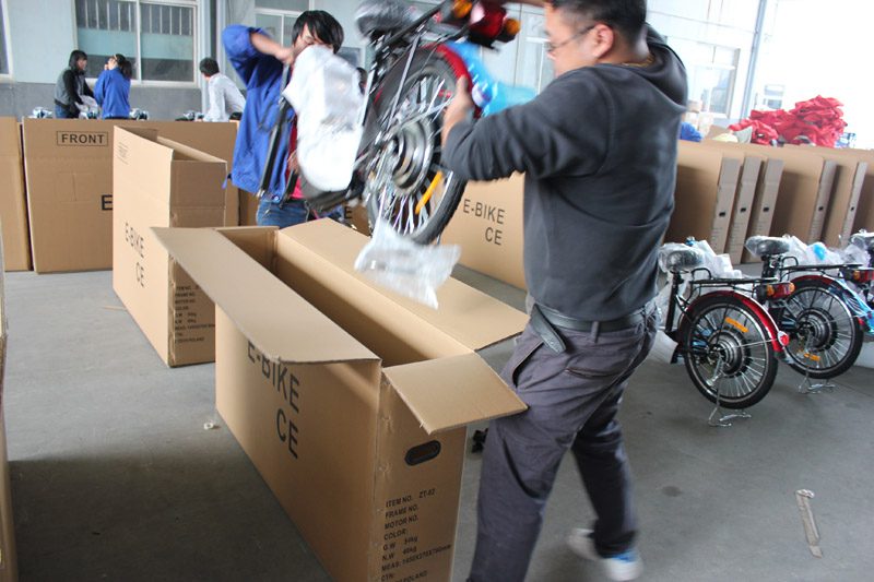 SUNWING_SHENYUN_electric bike_container loading_SKD pack_6
