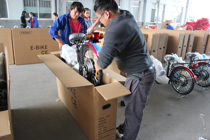 SUNWING_SHENYUN_electric bike_container loading_SKD pack_7